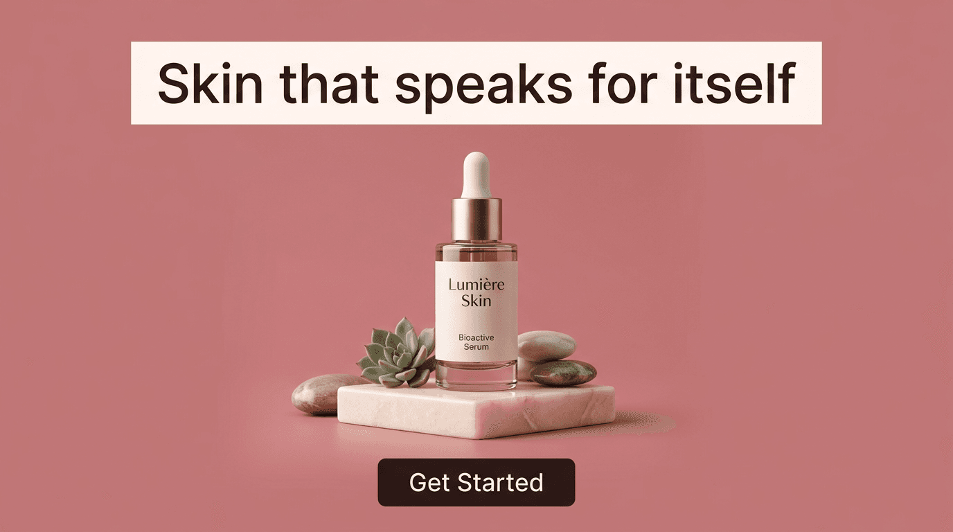 Beauty & Skincare Google Display ad example — Product Hero