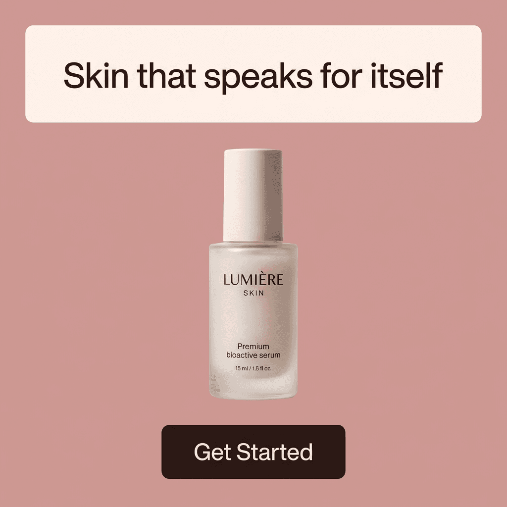Beauty & Skincare LinkedIn ad example — Product Hero