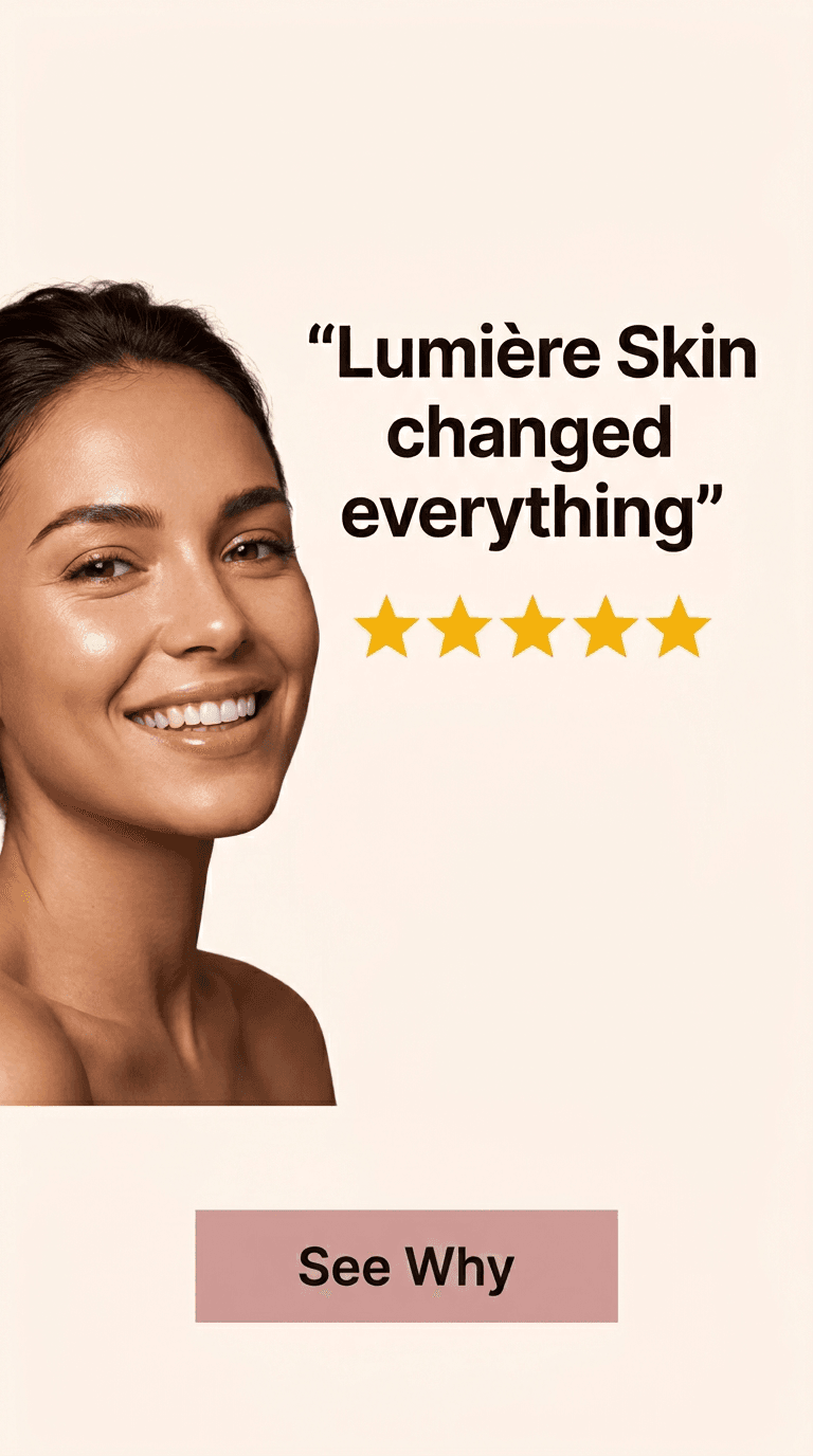 Beauty & Skincare TikTok ad example — Testimonial