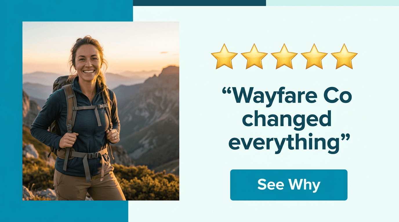 Travel & Tourism Google Display ad example — Testimonial