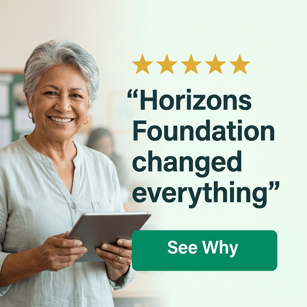 Nonprofit Facebook ad example — Testimonial