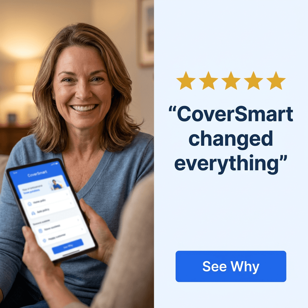 Insurance Facebook ad example — Testimonial