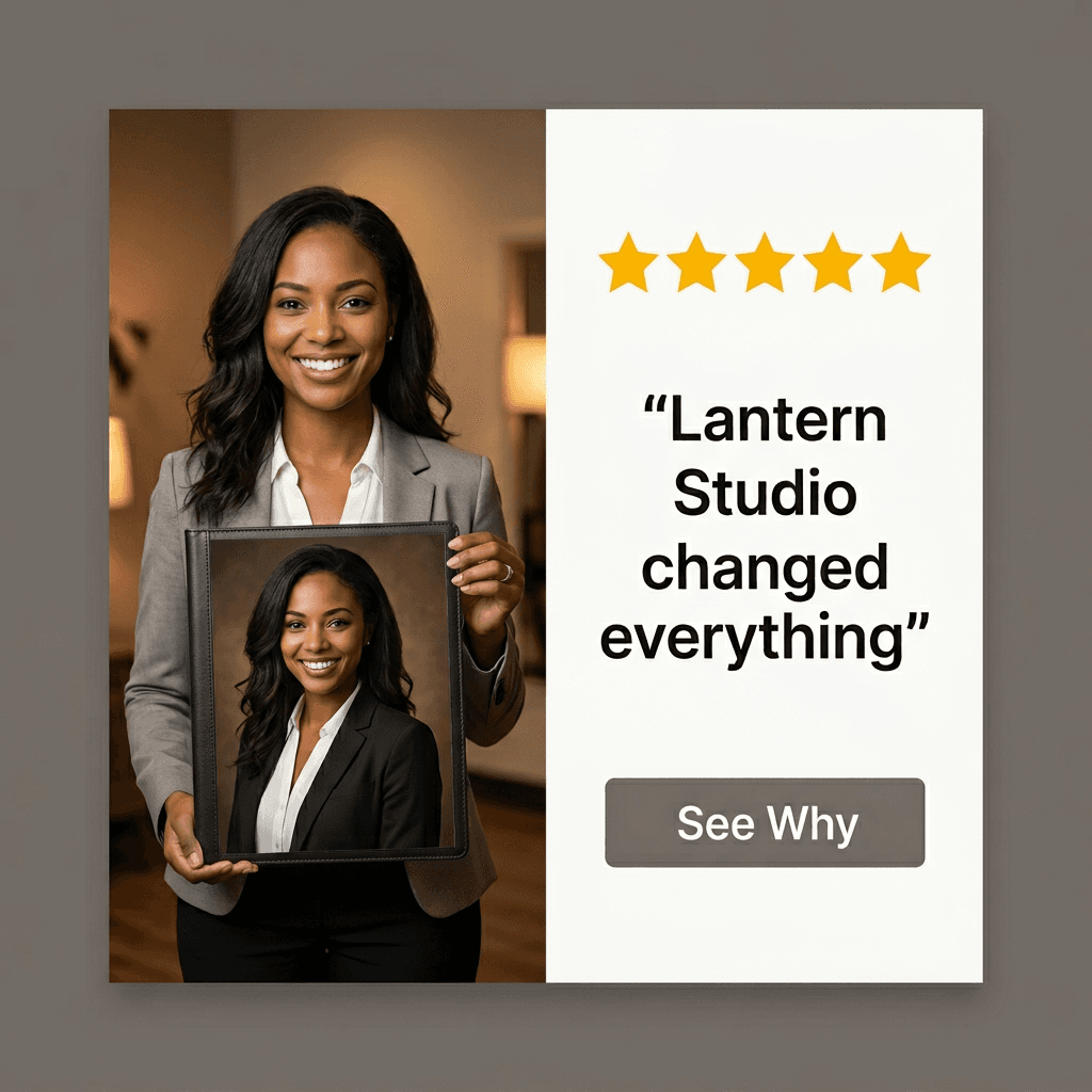 Photography Facebook ad example — Testimonial