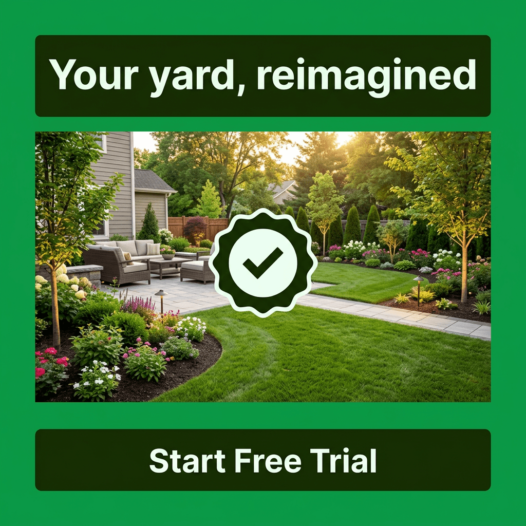 Landscaping Facebook ad example — Limited Offer