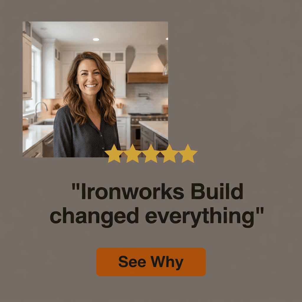 Construction Facebook ad example — Testimonial