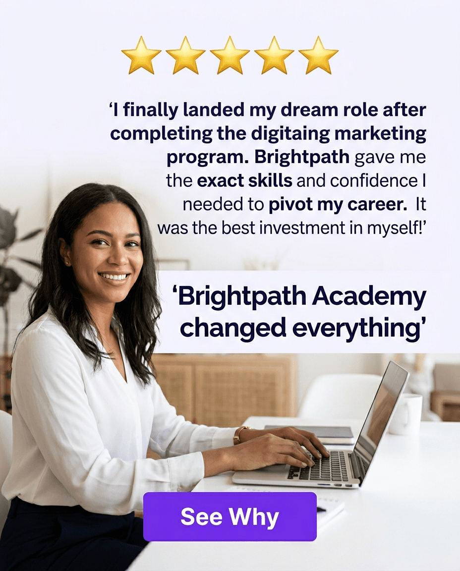 Education & Online Courses Instagram ad example — Testimonial