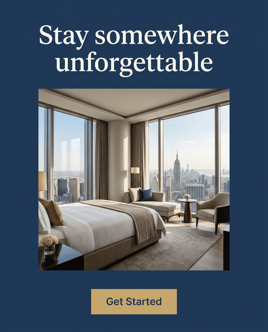 Hotel & Hospitality Instagram ad example — Product Hero