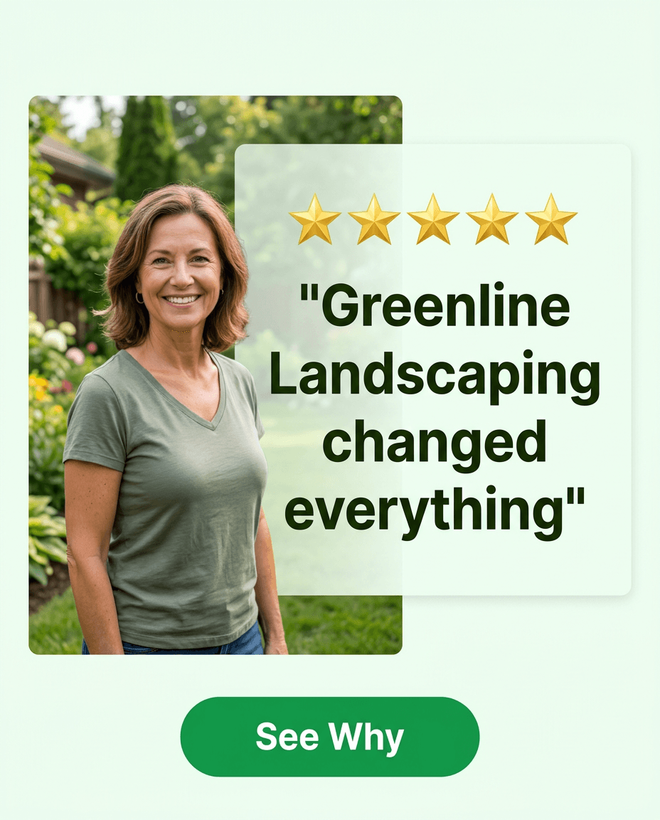 Landscaping Instagram ad example — Testimonial