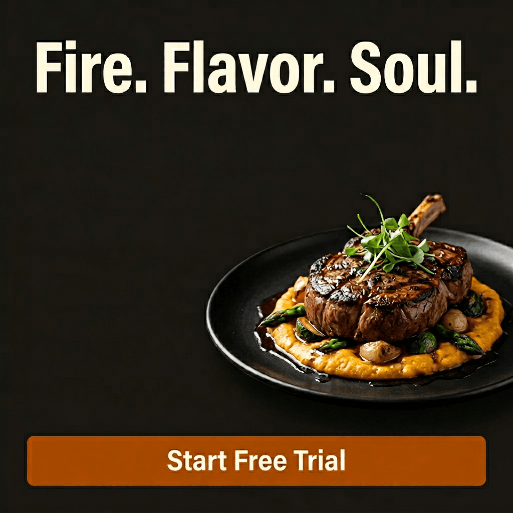 Restaurant LinkedIn ad example — Limited Offer