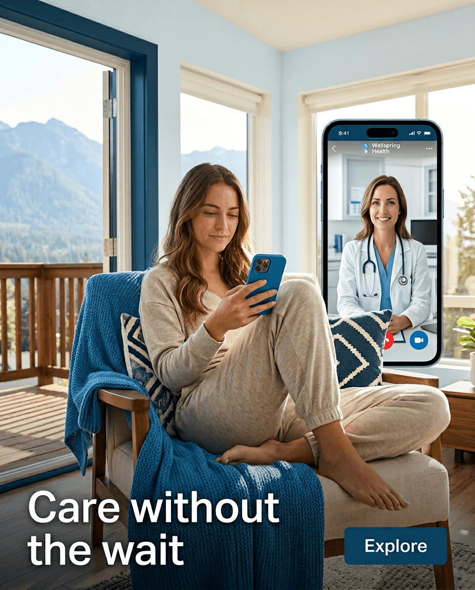 Healthcare Instagram ad example — Lifestyle