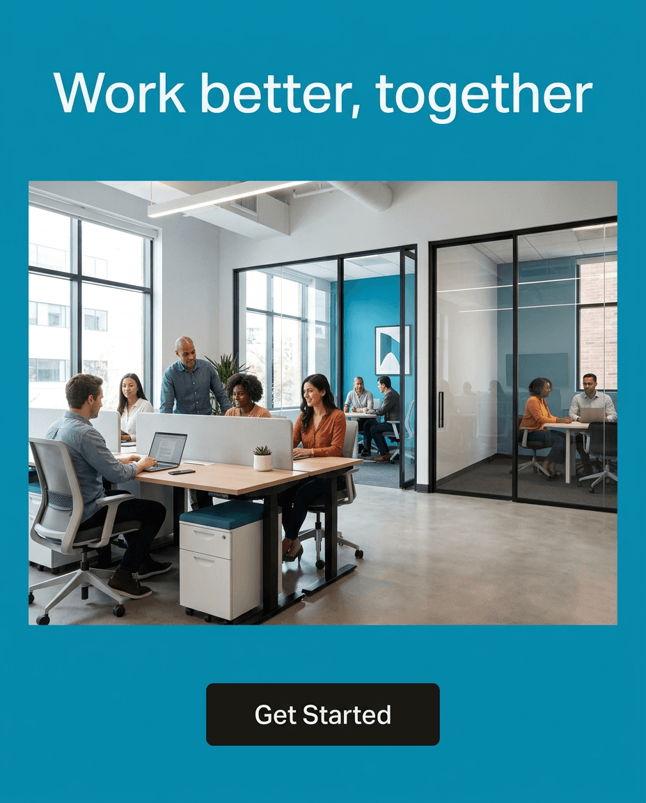 Coworking & Office Space Instagram ad example — Product Hero