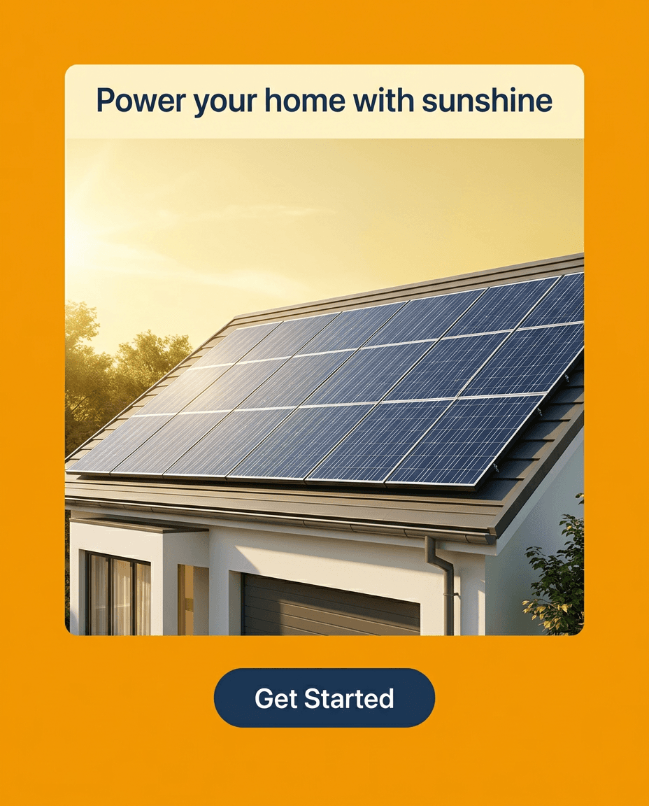 Solar & Renewable Energy Instagram ad example — Product Hero