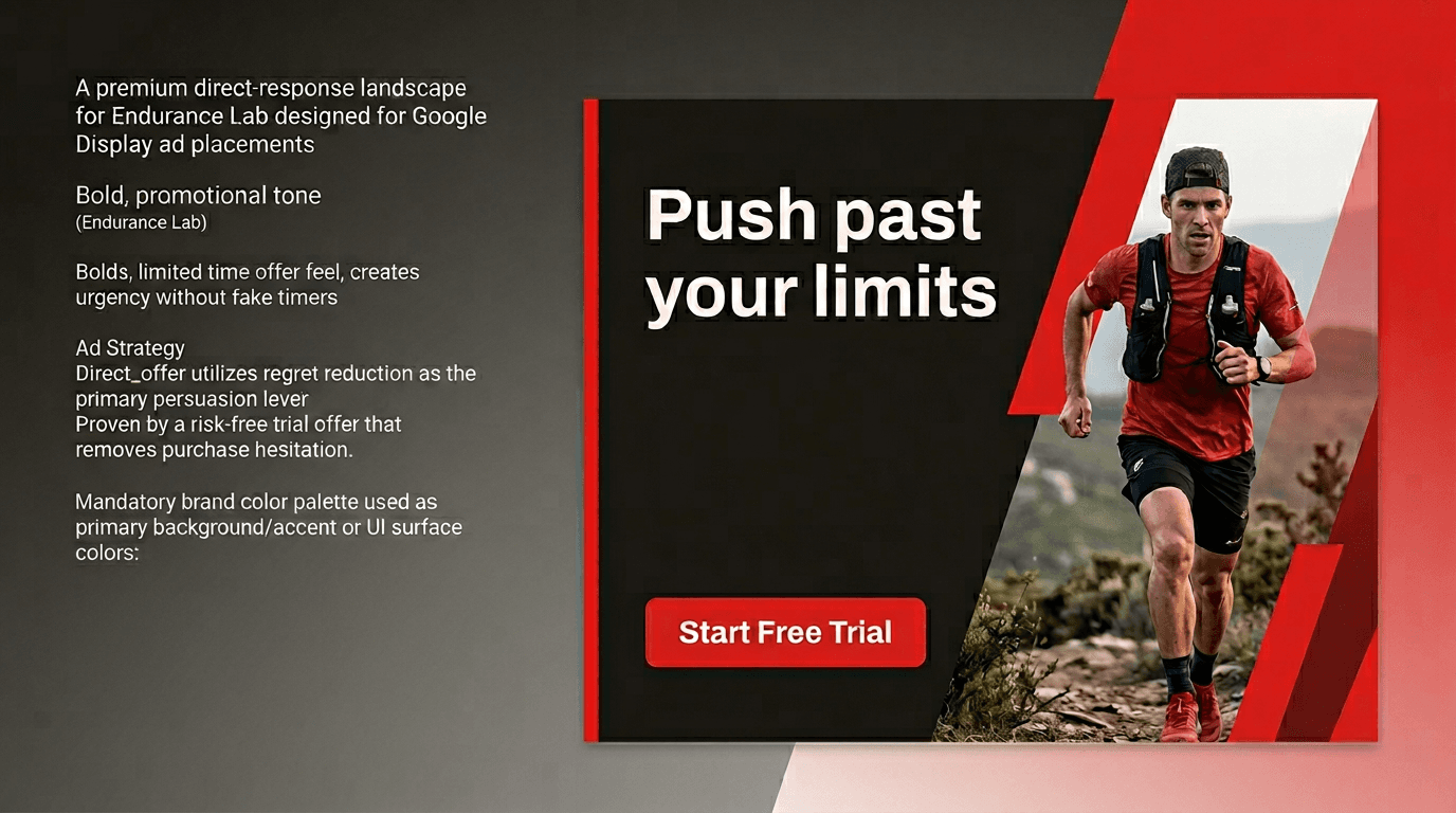 Sports & Recreation Google Display ad example — Limited Offer