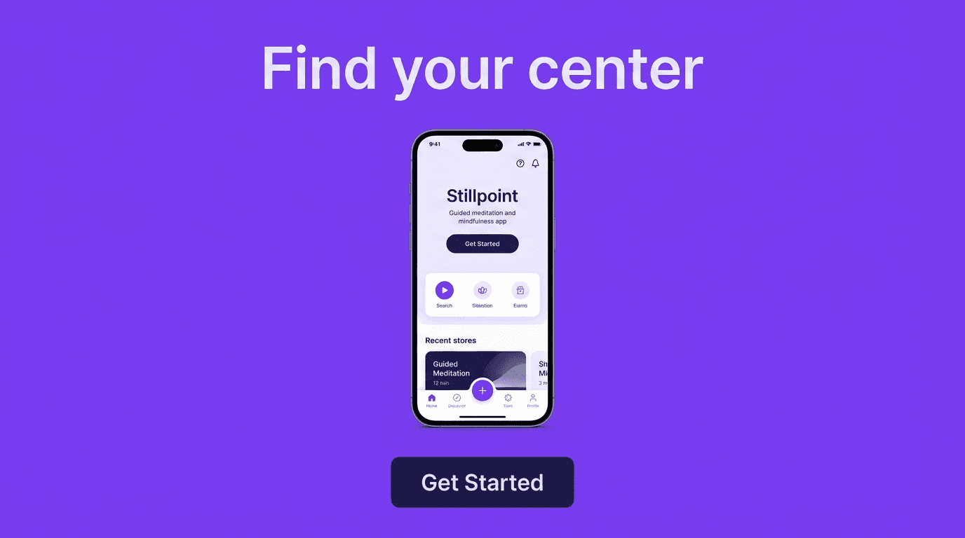 Meditation & Wellness Google Display ad example — Product Hero