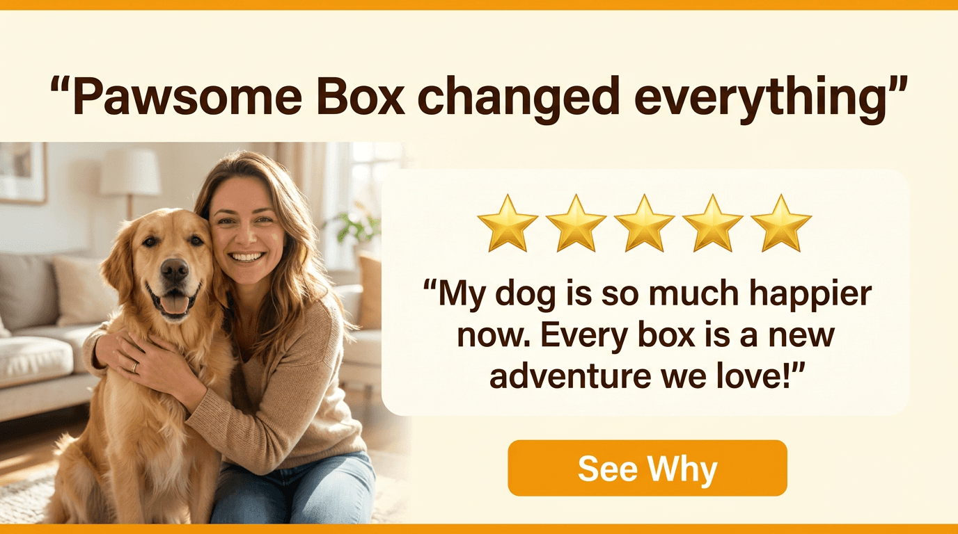 Pet Care Google Display ad example — Testimonial