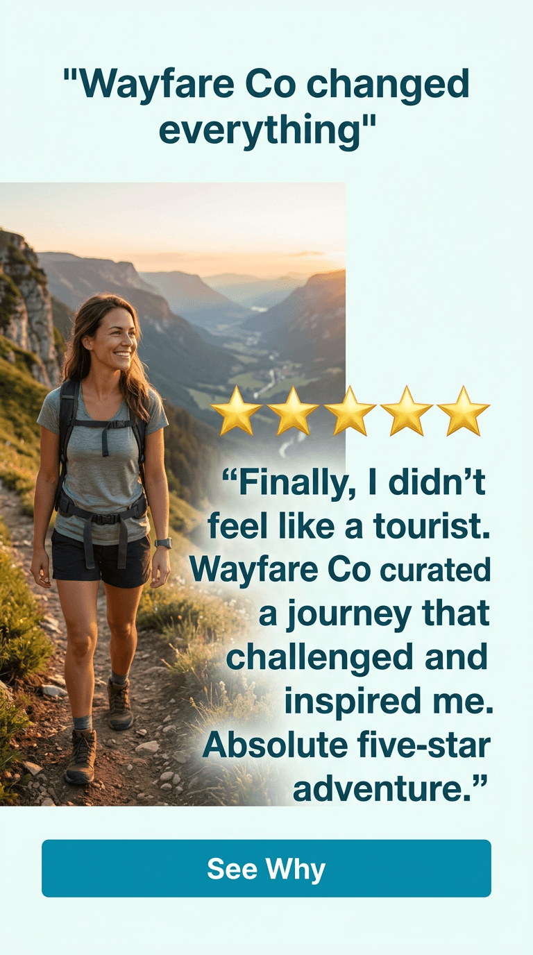 Travel & Tourism TikTok ad example — Testimonial