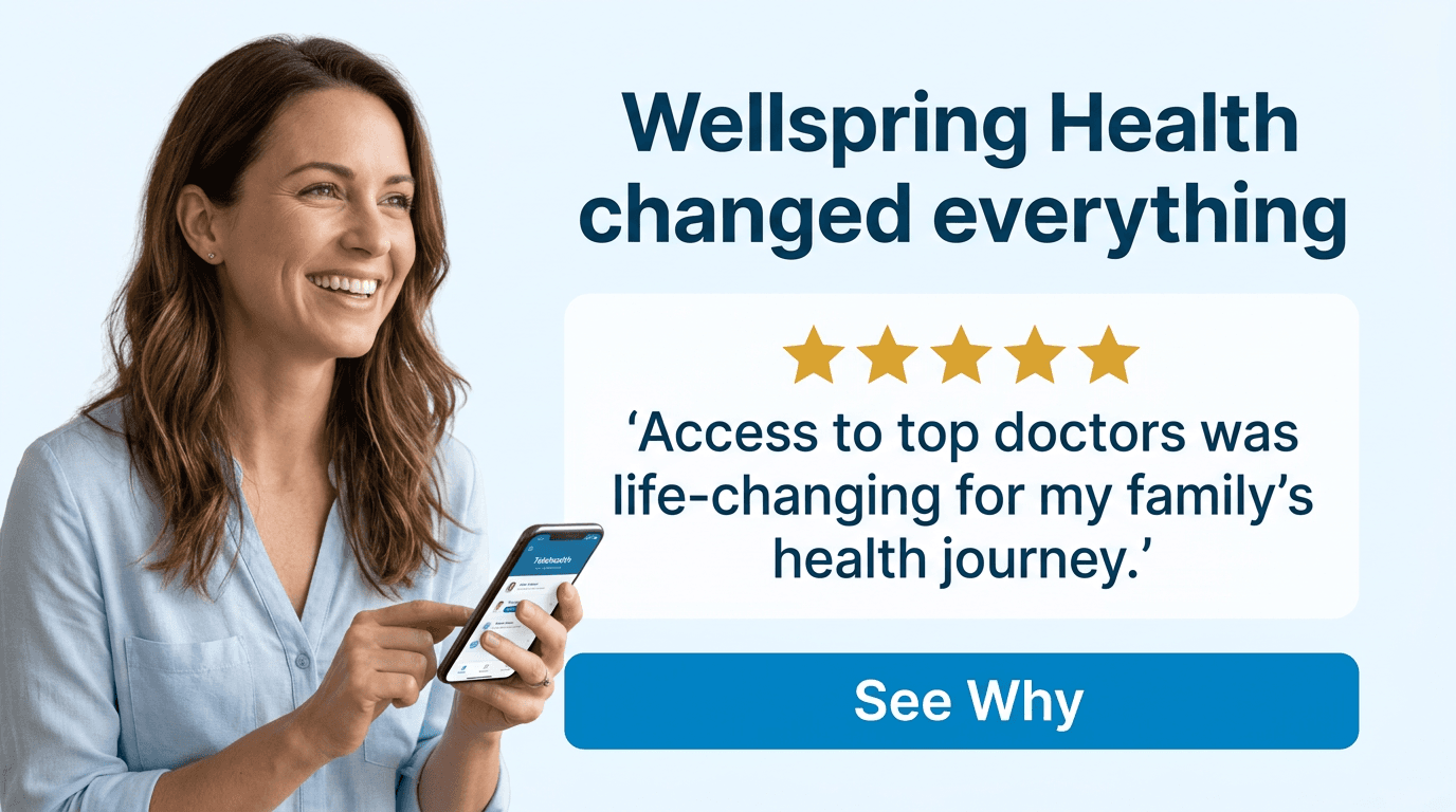 Healthcare Google Display ad example — Testimonial