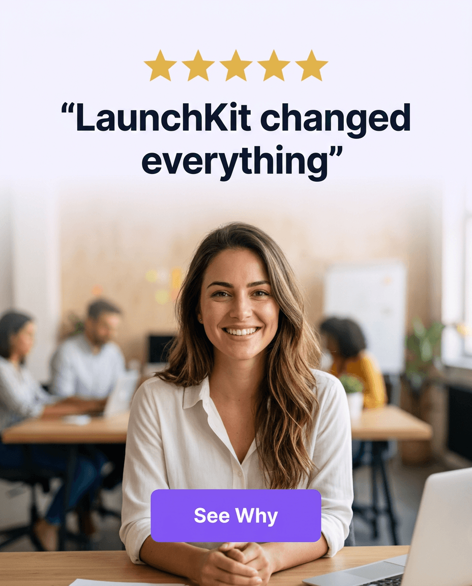 Startup Instagram ad example — Testimonial