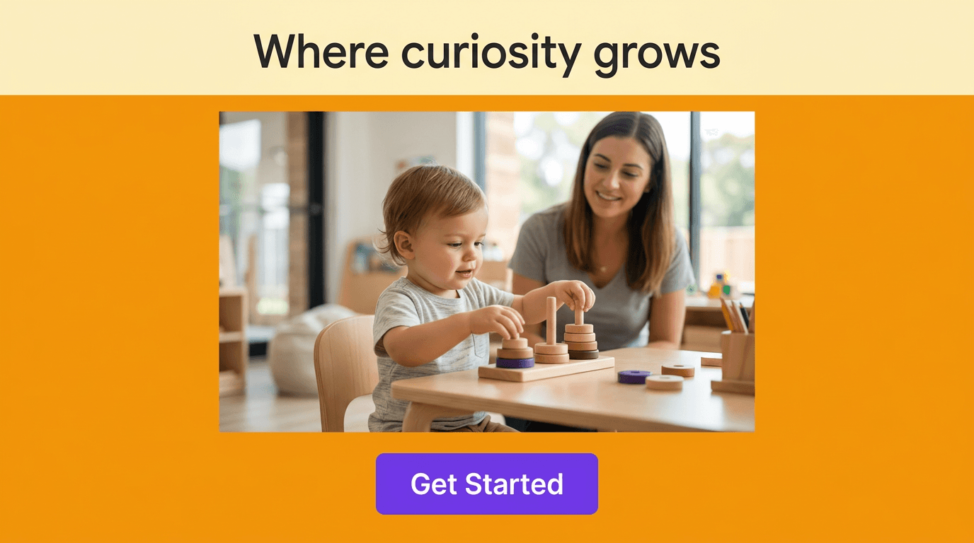 Childcare & Parenting Google Display ad example — Product Hero
