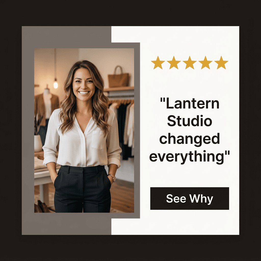 Photography LinkedIn ad example — Testimonial