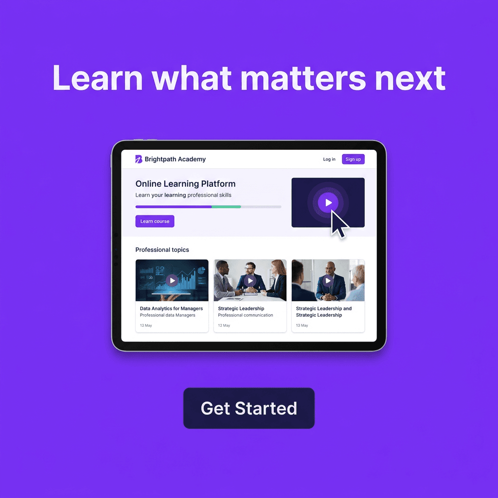 Education & Online Courses LinkedIn ad example — Product Hero