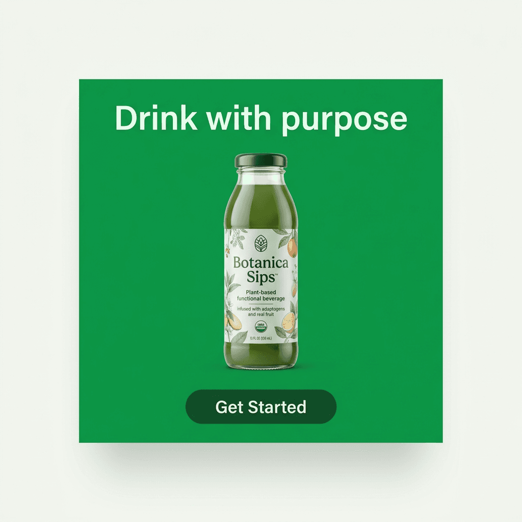Food & Beverage LinkedIn ad example — Product Hero