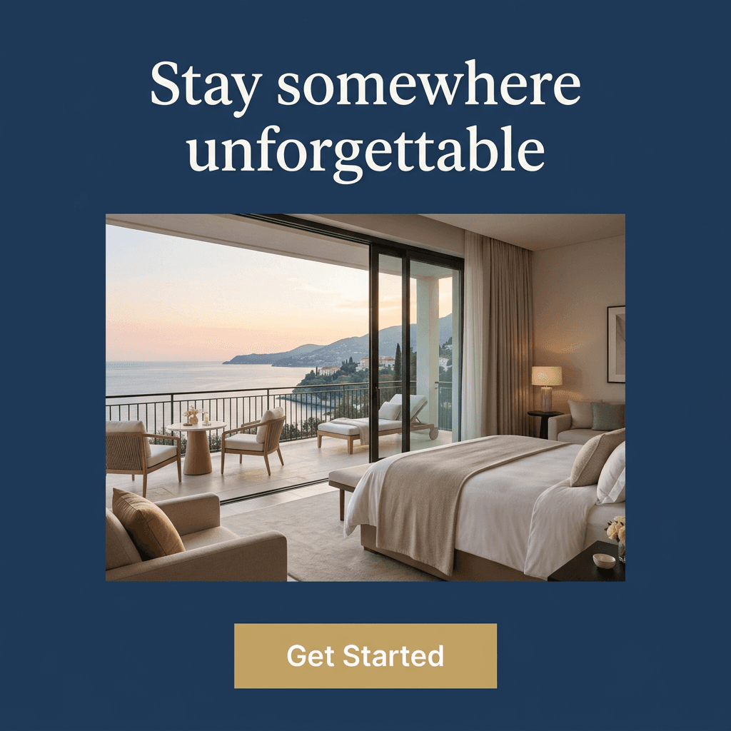 Hotel & Hospitality LinkedIn ad example — Product Hero