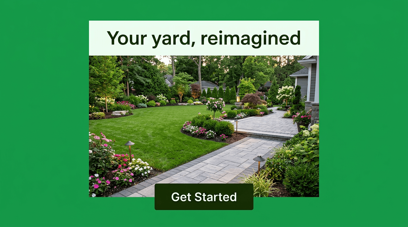 Landscaping Google Display ad example — Product Hero