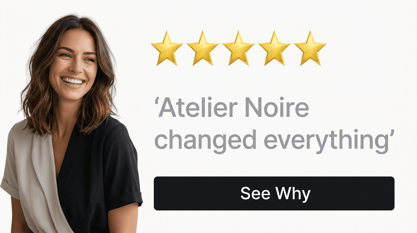 Fashion & Apparel Google Display ad example — Testimonial