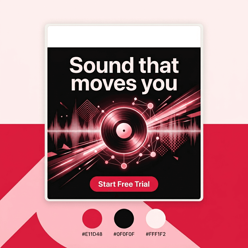 Music & Entertainment LinkedIn ad example — Limited Offer