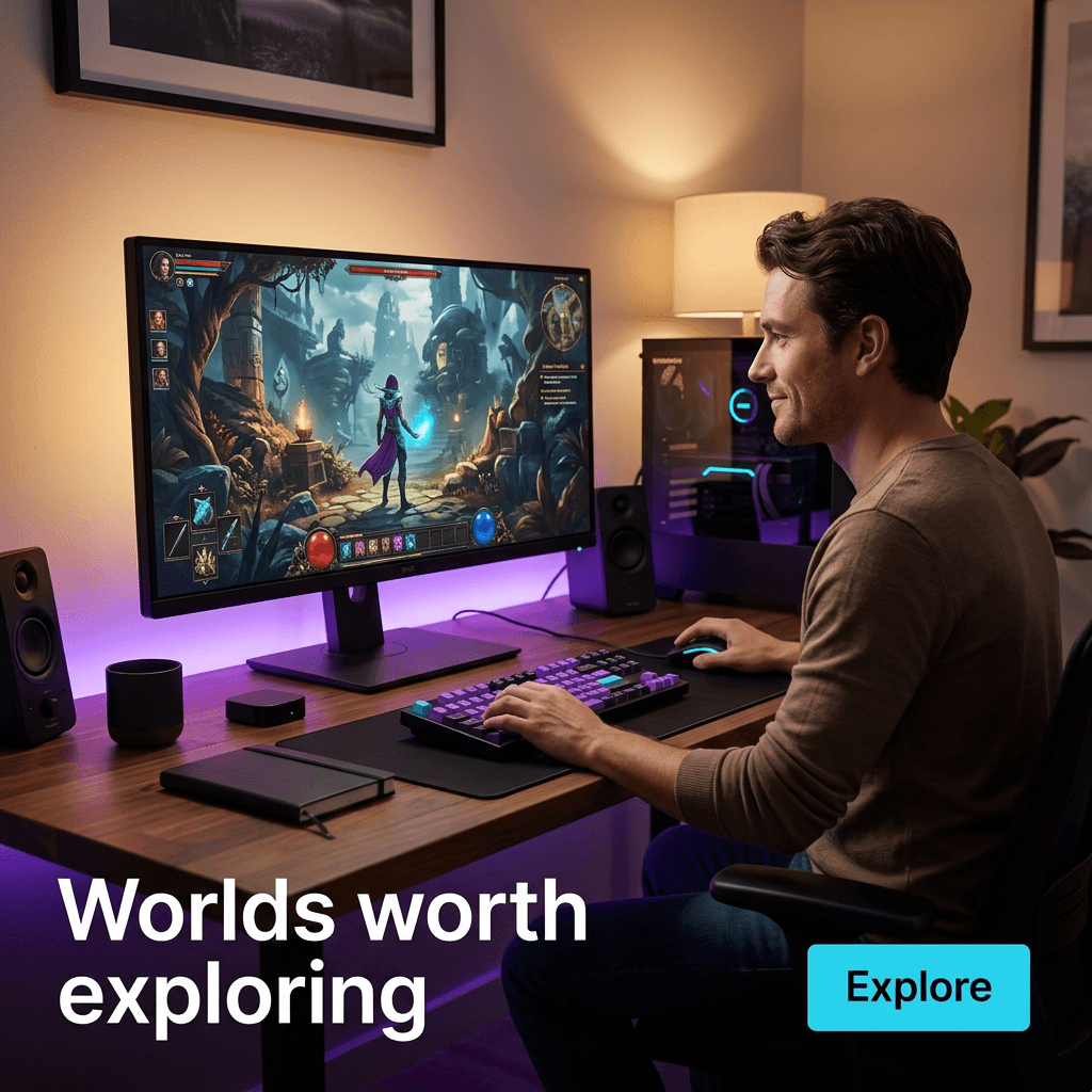 Gaming LinkedIn ad example — Lifestyle
