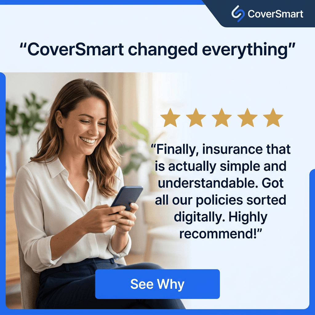Insurance LinkedIn ad example — Testimonial