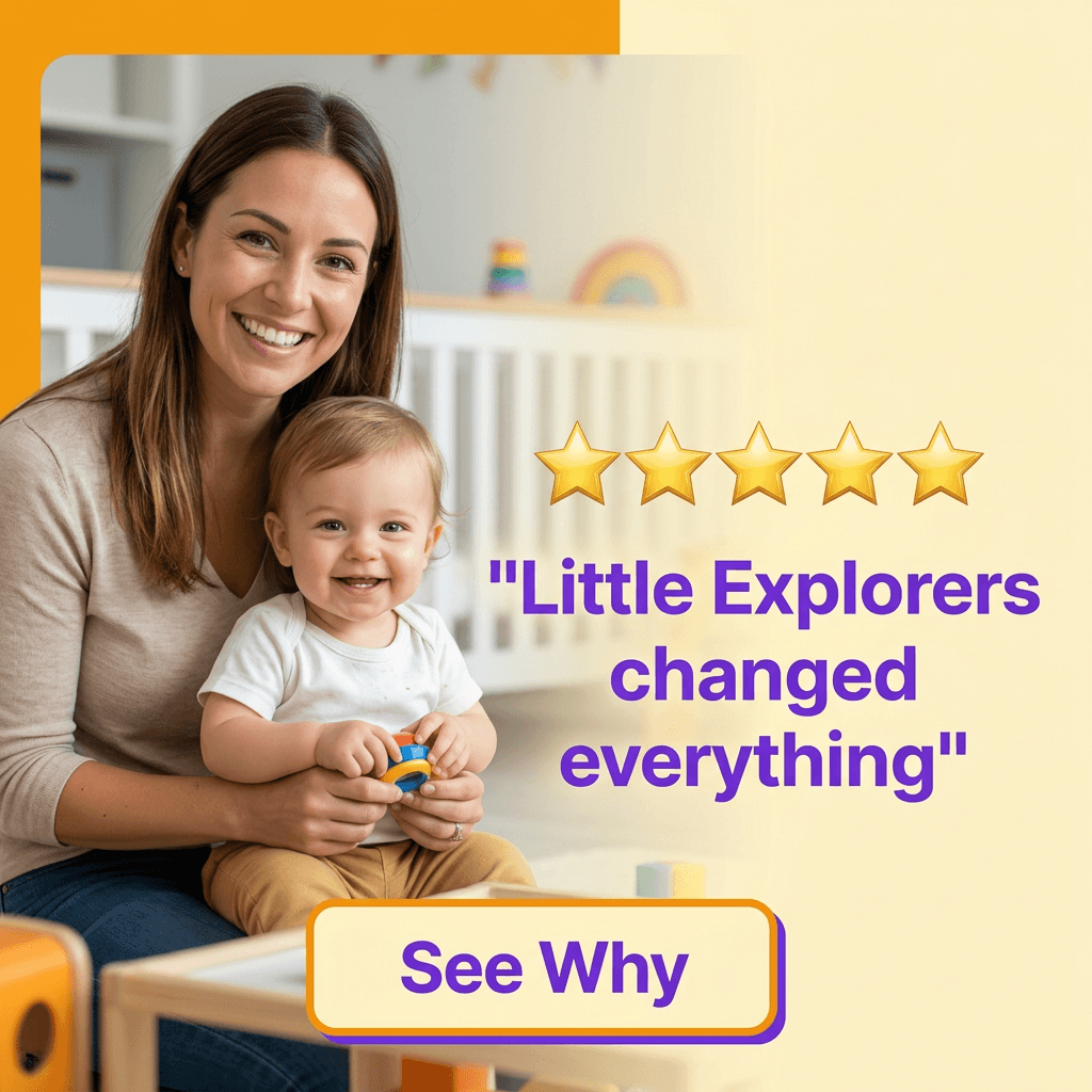 Childcare & Parenting LinkedIn ad example — Testimonial