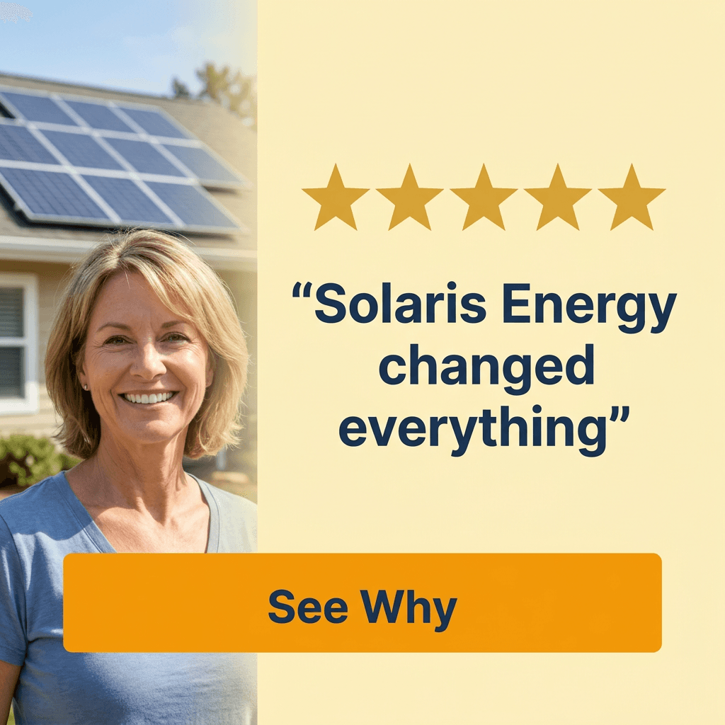 Solar & Renewable Energy LinkedIn ad example — Testimonial