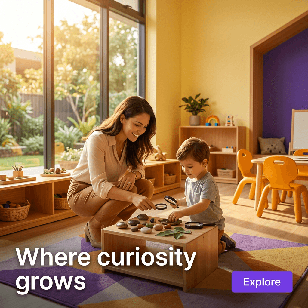 Childcare & Parenting LinkedIn ad example — Lifestyle