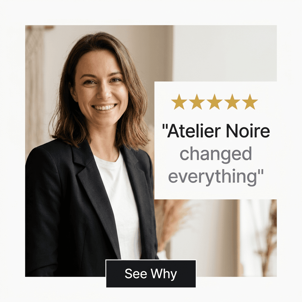 Fashion & Apparel LinkedIn ad example — Testimonial