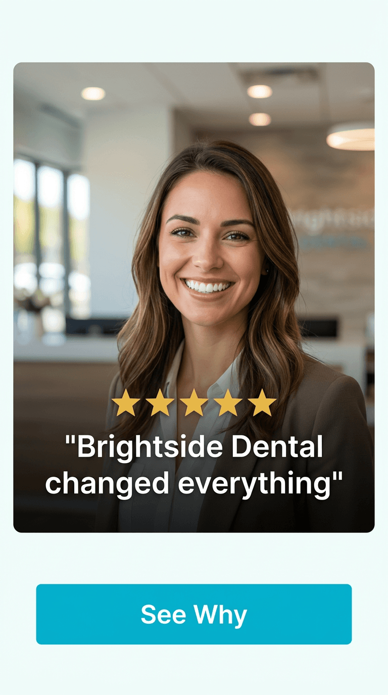 Dental TikTok ad example — Testimonial