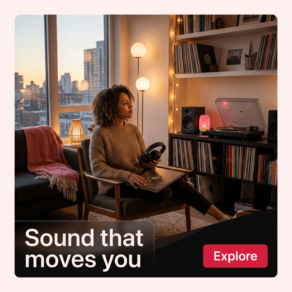 Music & Entertainment LinkedIn ad example — Lifestyle