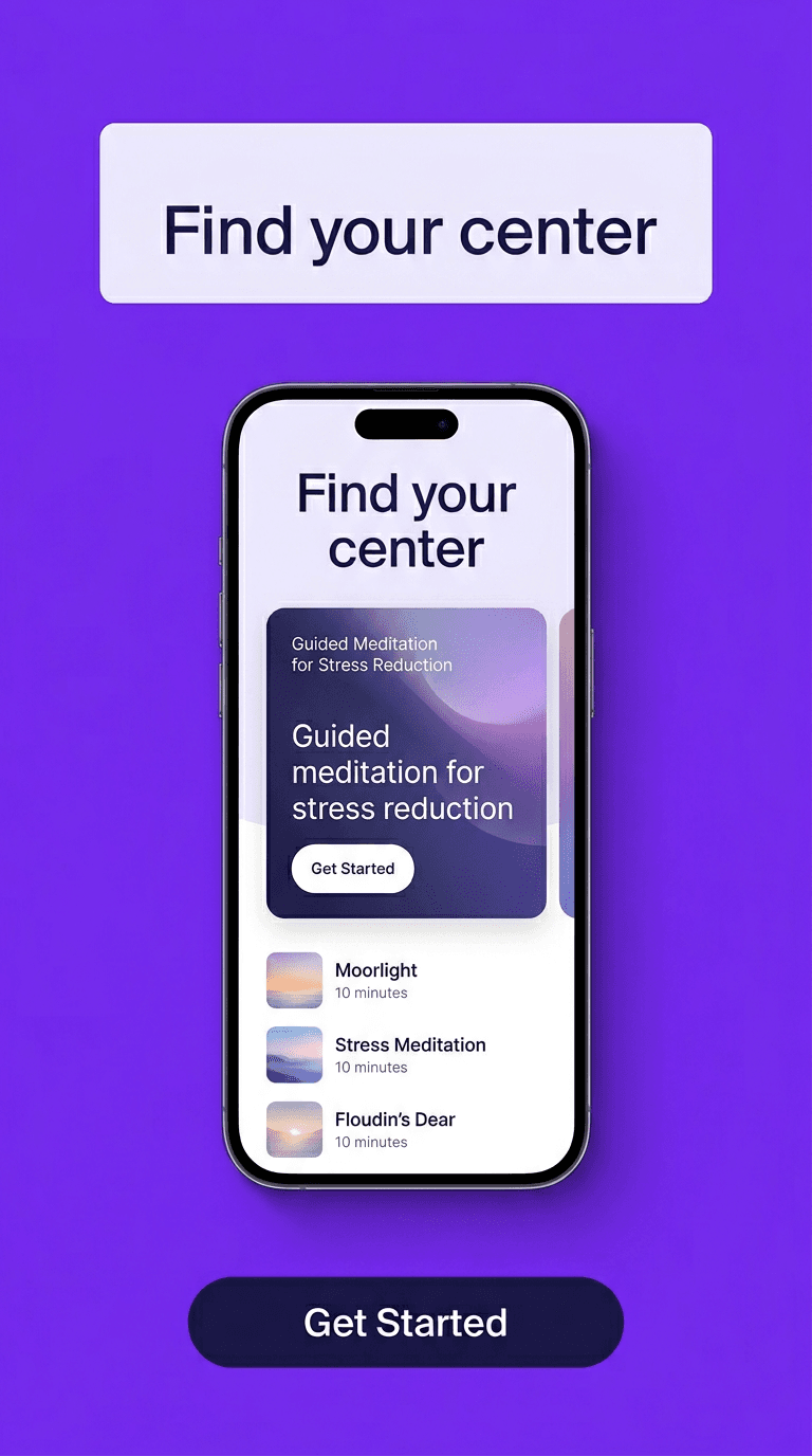 Meditation & Wellness TikTok ad example — Product Hero