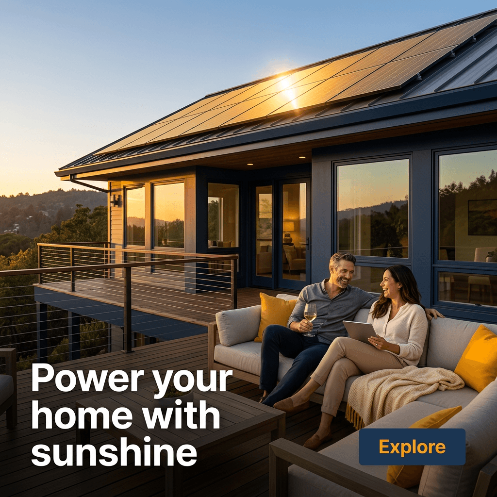 Solar & Renewable Energy LinkedIn ad example — Lifestyle