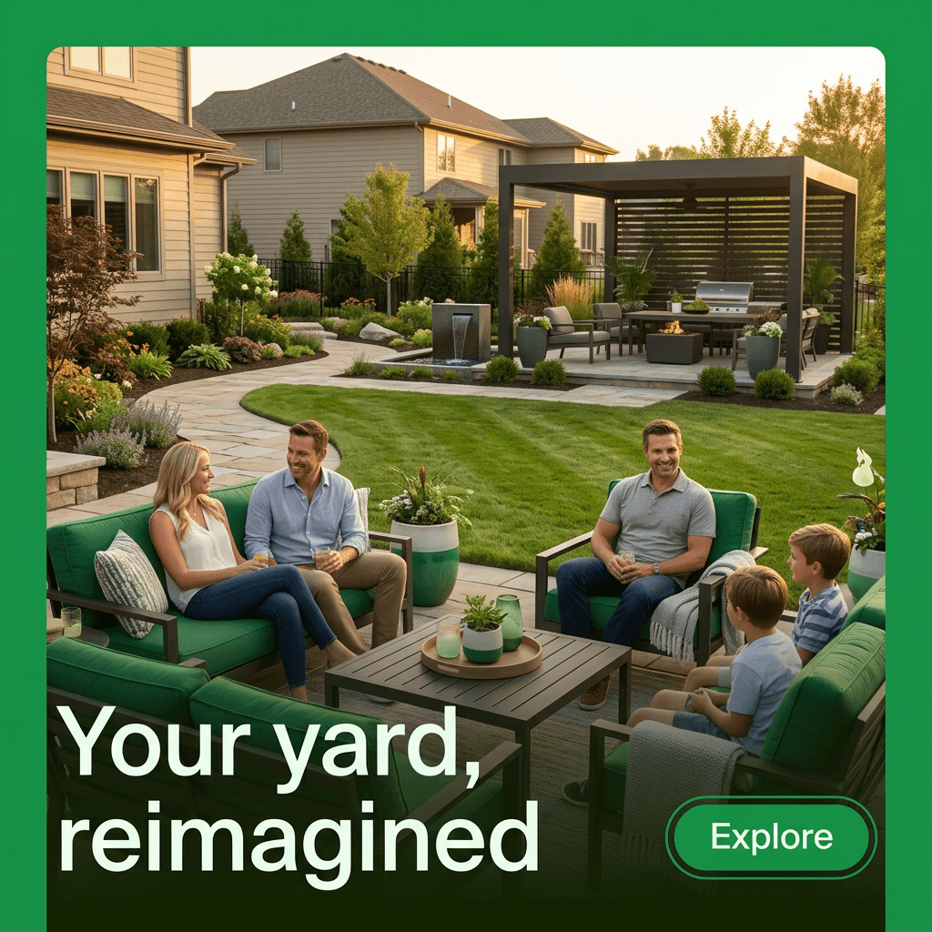 Landscaping LinkedIn ad example — Lifestyle