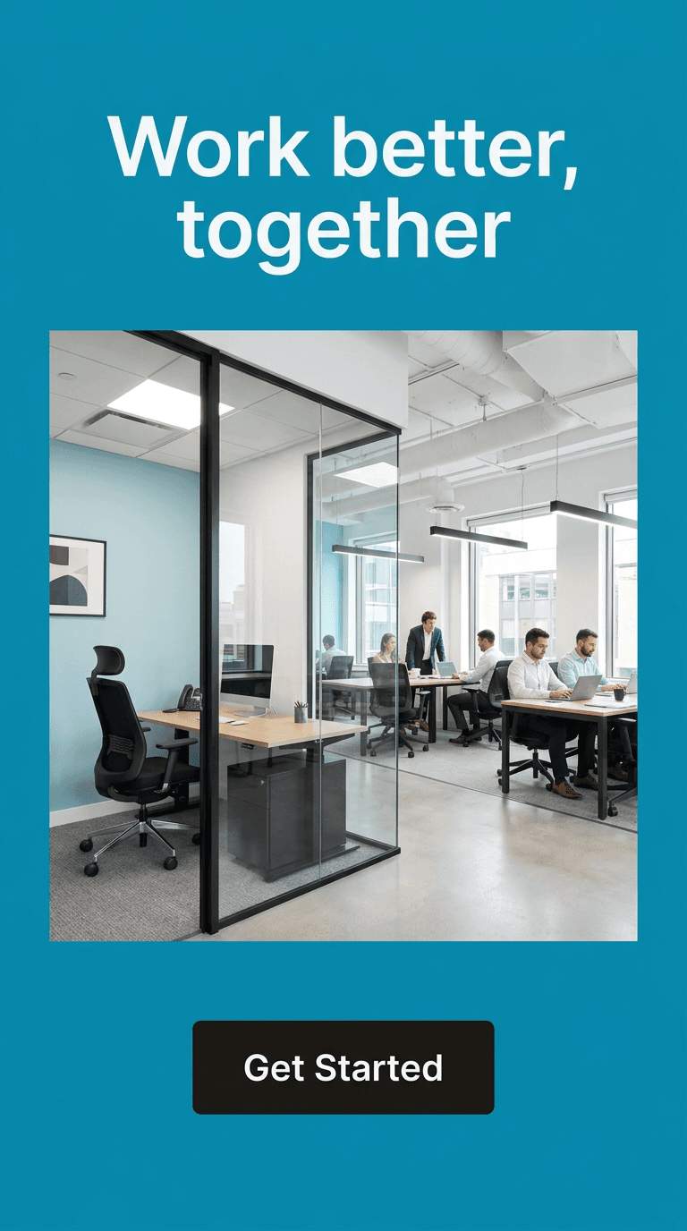 Coworking & Office Space TikTok ad example — Product Hero