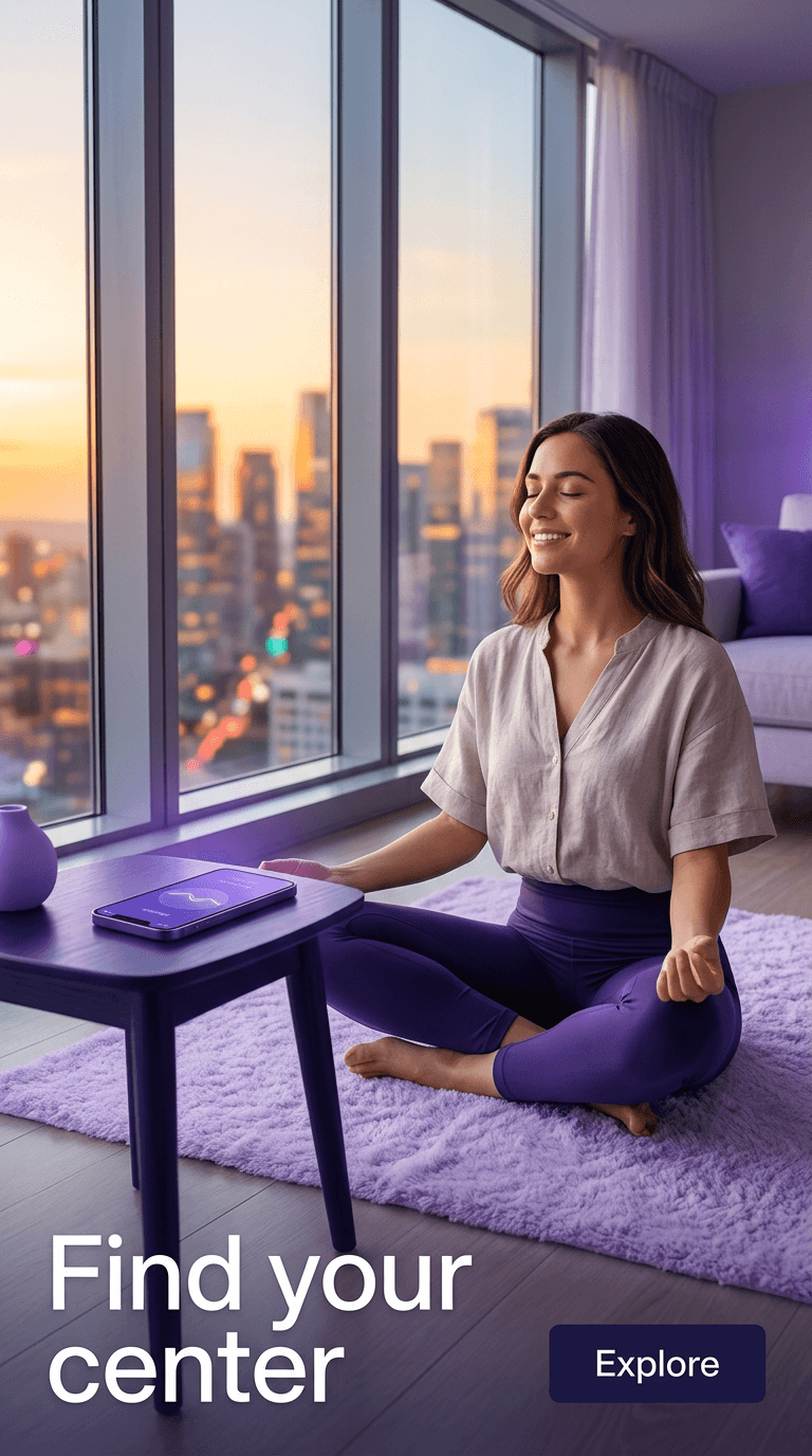 Meditation & Wellness TikTok ad example — Lifestyle