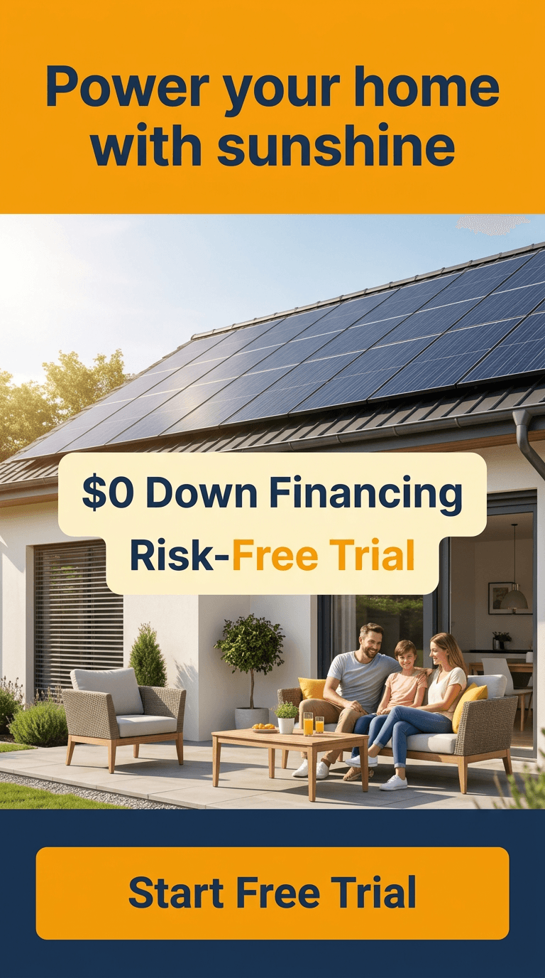 Solar & Renewable Energy TikTok ad example — Limited Offer