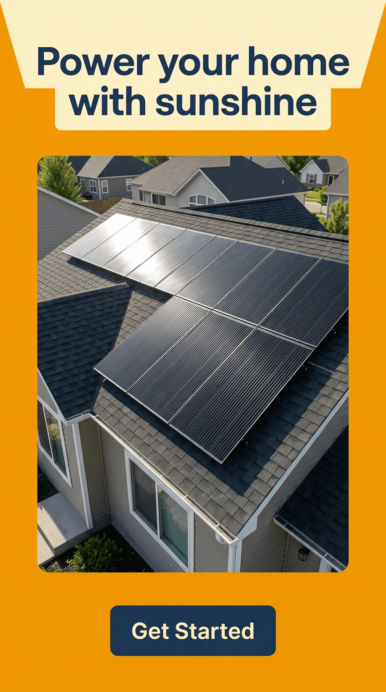 Solar & Renewable Energy TikTok ad example — Product Hero