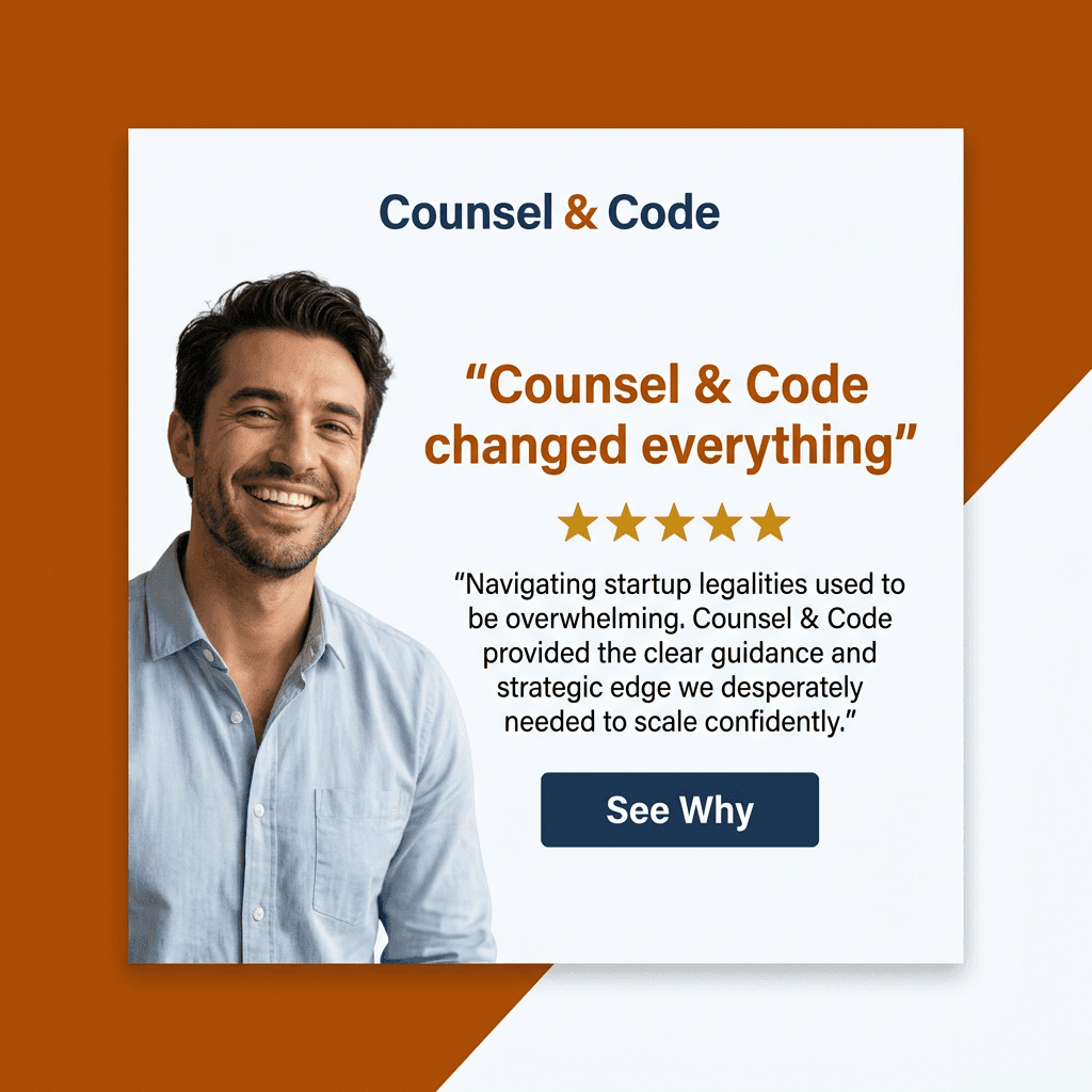 Legal Services LinkedIn ad example — Testimonial