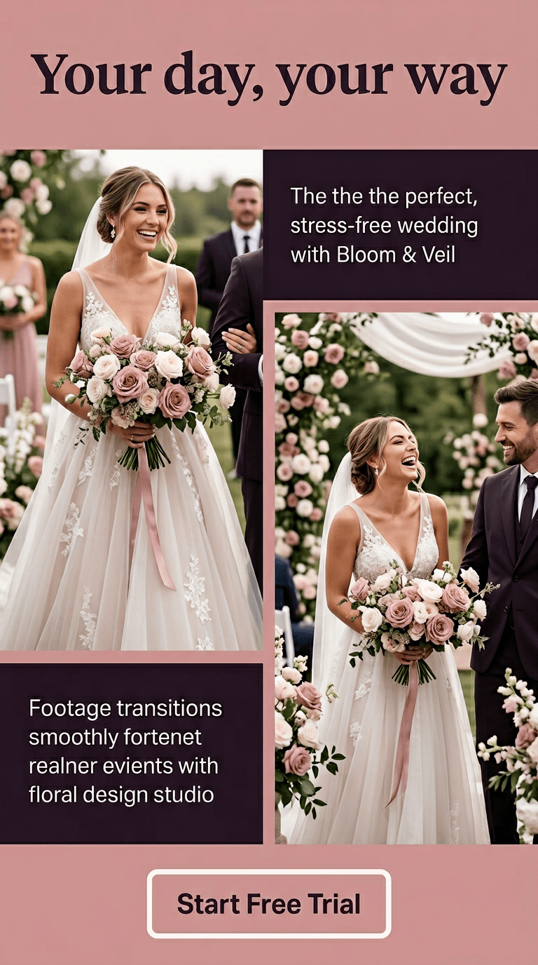 Wedding & Events TikTok ad example — Limited Offer