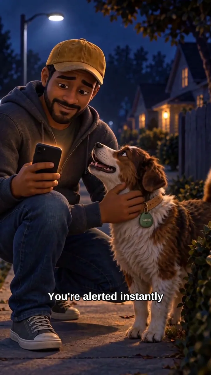 TrailTag — Your dog slips the gate twice; tonight a tag tells you where he is