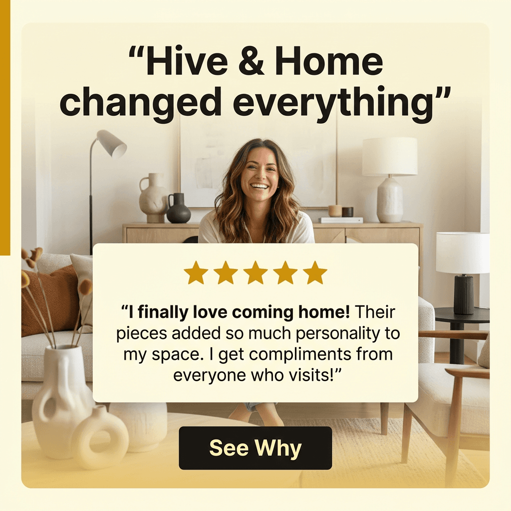 Retail Facebook ad example — Testimonial