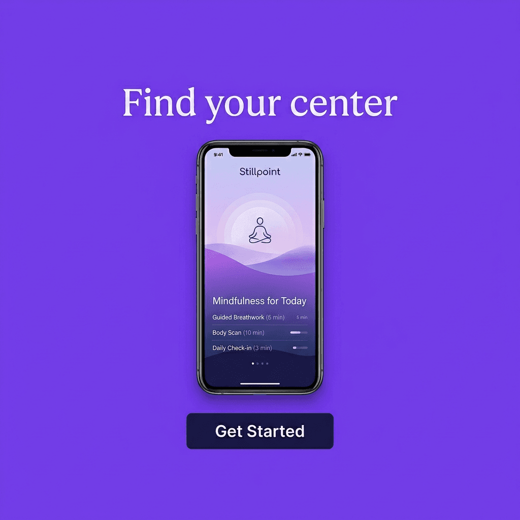 Meditation & Wellness Facebook ad example — Product Hero